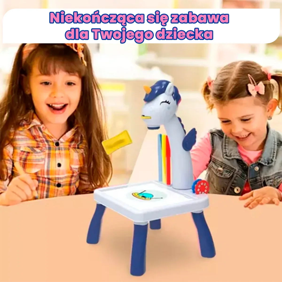 MagicDraw Proyector: Stolik do Rysowania z Projekcją i 12 Akcesoriami